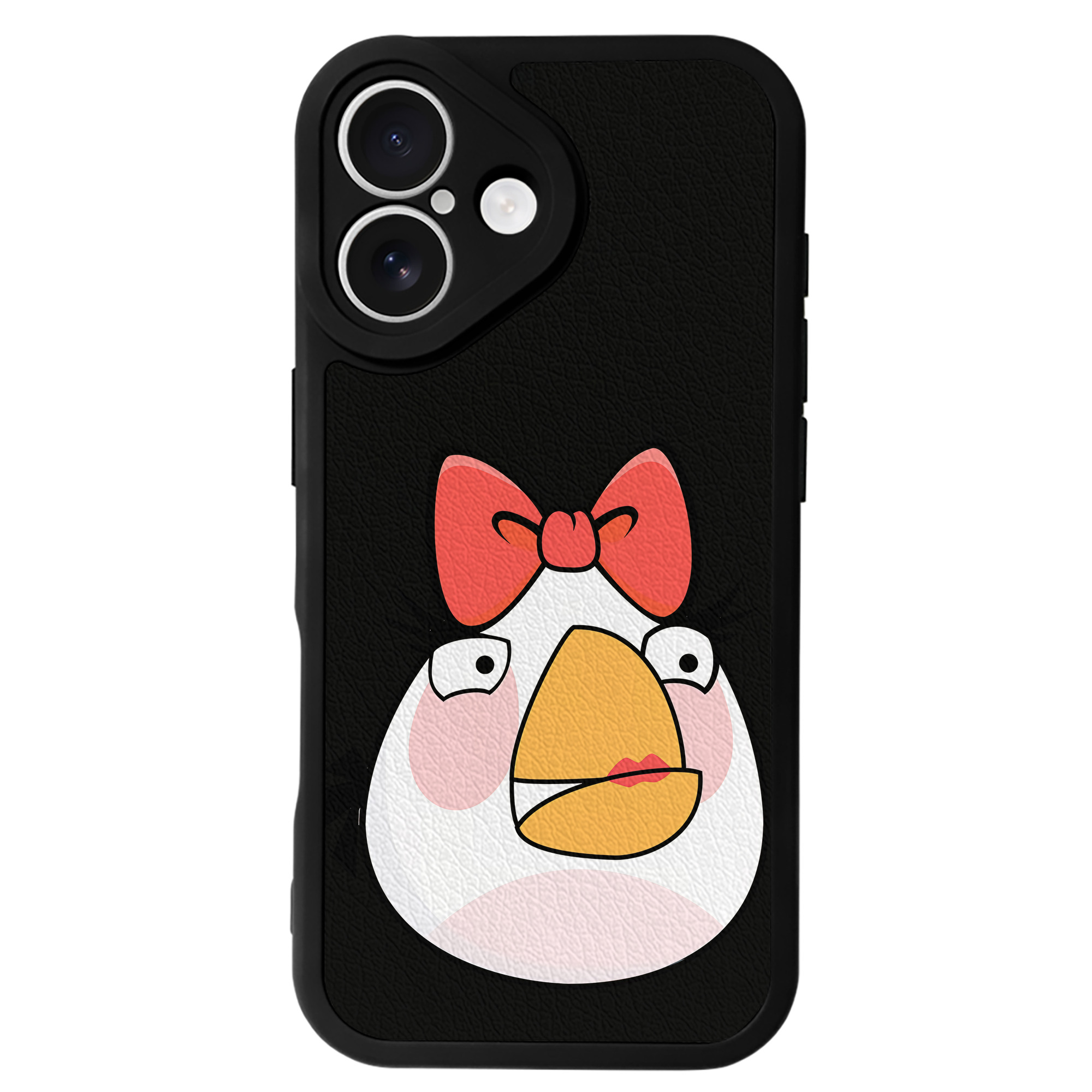 （画像用） Angry Birds アングリーバード 【iPhone 16シリーズ対応】シリコンスマホケース（レザー調） 材質：シリコン